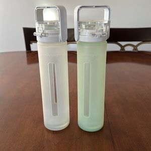 Starbucks glass water bottle circa 2010